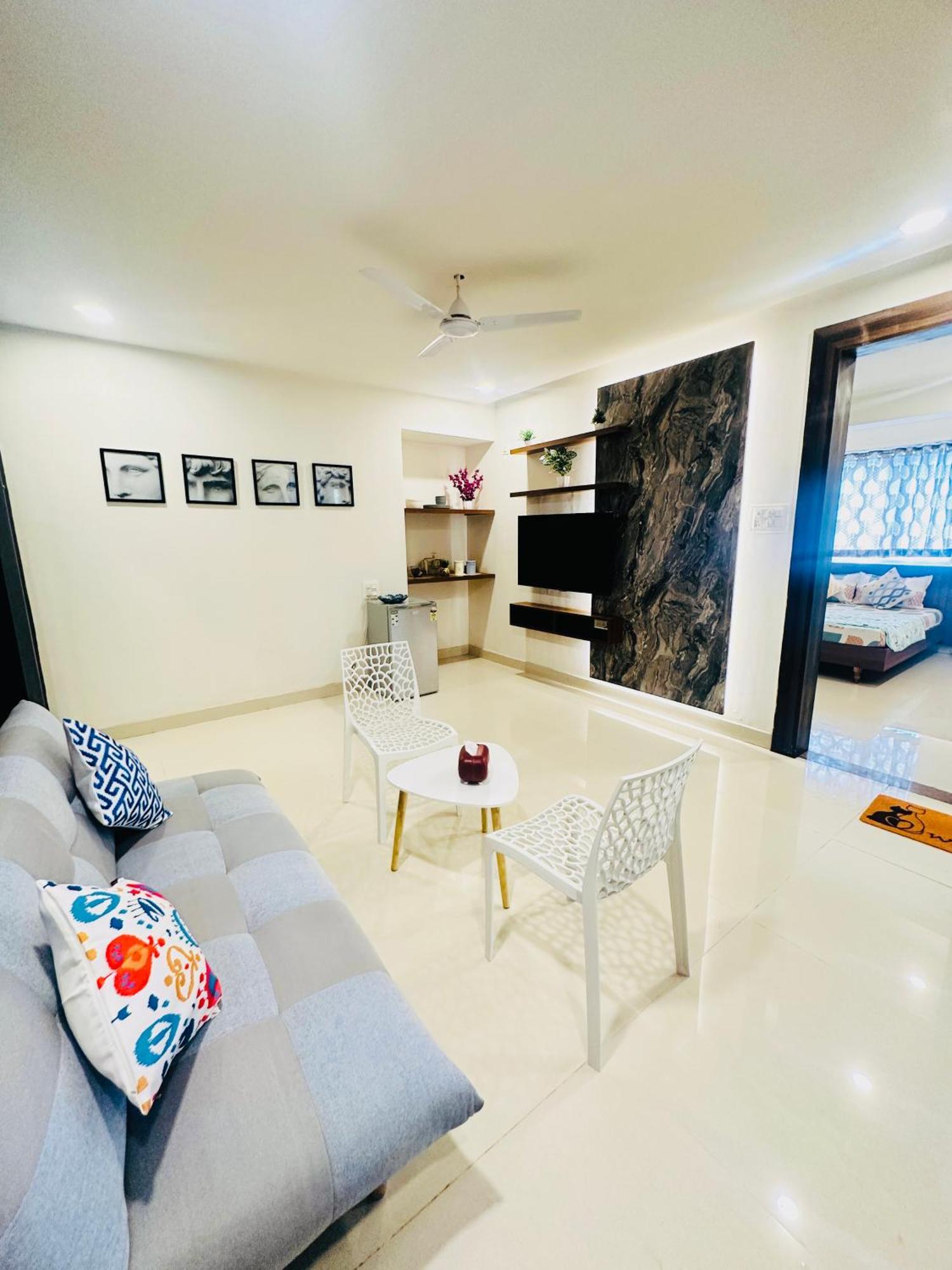 Goa Junction - Spacious 1Bhk Apartments In Vagator With Pool Access Ngoại thất bức ảnh